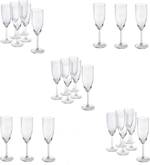 Nude - RESERVA 8 Oz Champagne Flute Glass, Pack of 12 - NG67081