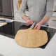 Old Stone Pizza Kitchen - 14" x 16" Bamboo Pizza Peel With Folding Handle - BPP1416