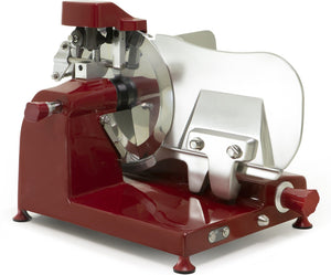 Omas - S-Series 15″ Red Horizontal Gear-Driven Meat Slicer - 49532