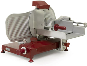 Omas - S-Series 15″ Red Horizontal Gear-Driven Meat Slicer - 49532