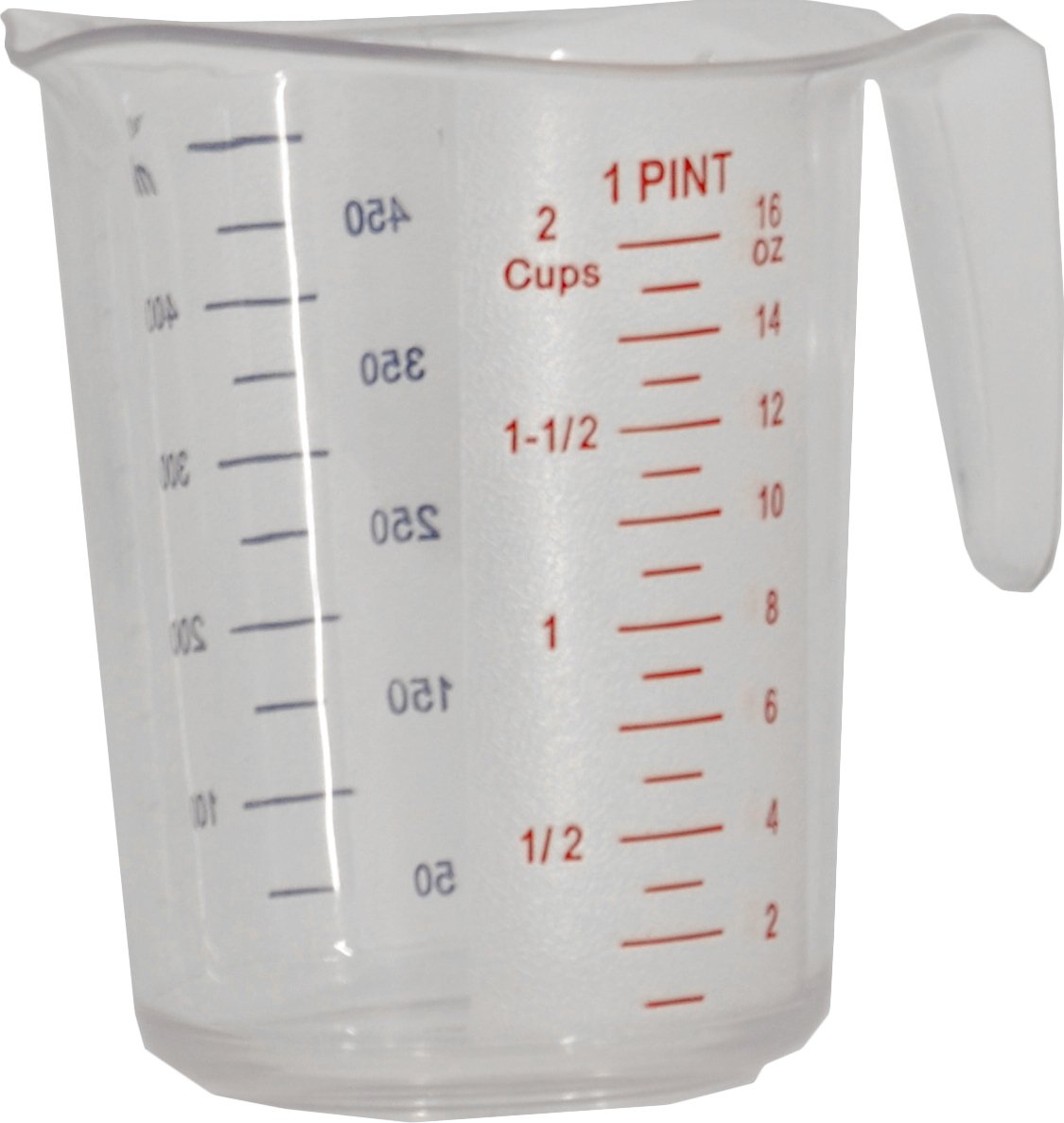 Omcan - 0.53 QT Clear Polycarbonate Measuring Cup (500 ml), Pack of 50 - 80571