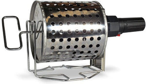 Omcan - 1 Kg Stainless Steel Chestnut Roaster With Portable Battery Operated Motor - 47315