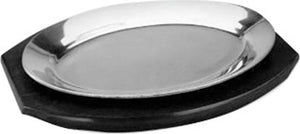 Omcan - 10" Aluminum Sizzling Platter (254 mm), Pack of 15 - 80086