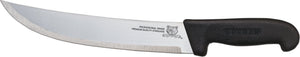 Omcan - 10” Butcher Steak Knife with Black Polypropylene Handle, Pack of 10 - 12198