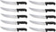 Omcan - 10” Butcher Steak Knife with Black Polypropylene Handle, Pack of 10 - 12198