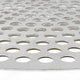 Omcan - 10" Disk Aluminium Perforated Pizza Pan, Pack of 24 - 46742