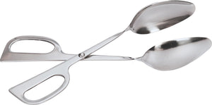 Omcan - 10" Double Spoon Salad Tong (254 mm), Pack of 10 - 80425