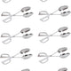 Omcan - 10" Double Spoon Salad Tong (254 mm), Pack of 10 - 80425