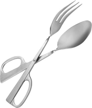 Omcan - 10" Fork & Spoon Salad Tong (254 mm), Pack of 10 - 80426