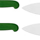 Omcan - 10” Green Super Fiber Handle Medium Cook's Knife, Pack of 4 - 23879