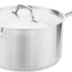 Omcan - 10 QT Stainless Steel Sauce Pan with Helper Handle & Cover, Pack of 2 - 80436