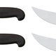 Omcan - 10” Victoria USA Steak Knife with Black Super Fiber Handle, Pack of 4 - 16855