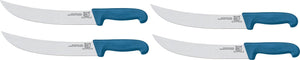 Omcan - 10” Victoria USA Steak Knife with Blue Super Fiber Handle, Pack of 4 - 23882