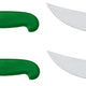 Omcan - 10” Victoria USA Steak Knife with Green Super Fiber Handle, Pack of 4 - 23883