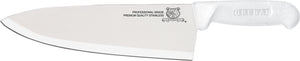 Omcan - 10" White Handle Greban Medium Blade Cook Knife, Pack of 10 - 12142