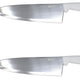 Omcan - 10" White Handle Greban Medium Blade Cook Knife, Pack of 10 - 12142