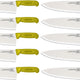 Omcan - 10" Yellow Handle Greban Medium Blade Cook Knife, Pack of 10 - 12127