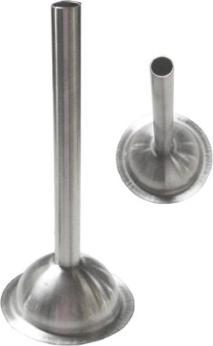 Omcan - 10 mm Stainless Steel Spout for # 12 Meat Grinder, Pack of 4 - 10011