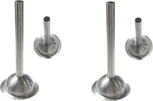 Omcan - 10 mm Stainless Steel Spout for # 12 Meat Grinder, Pack of 4 - 10011