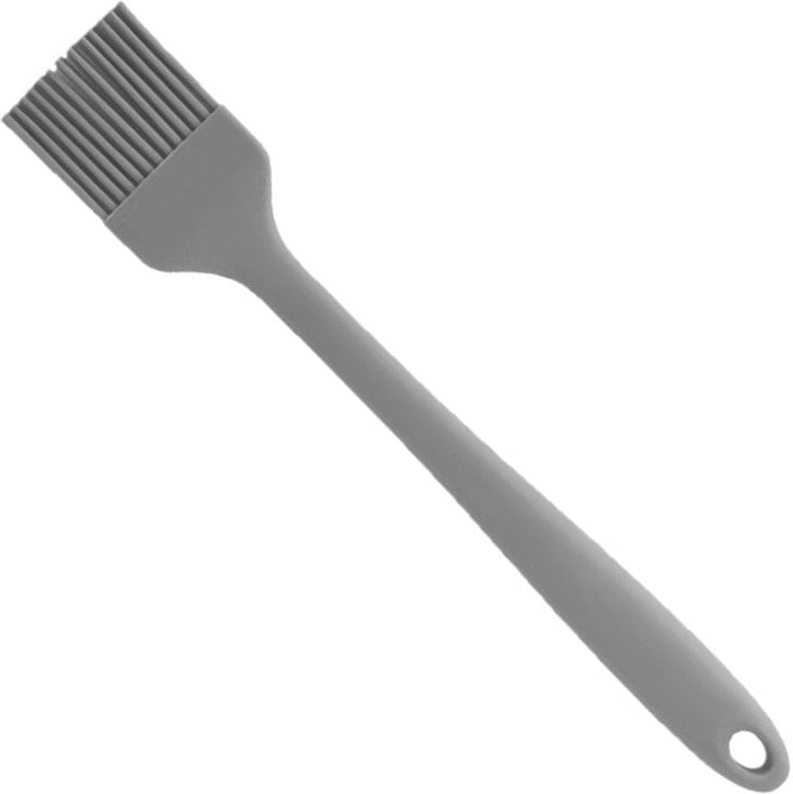 Omcan - 10” x 1.75” Grey BPA Free Silicone Pastry Basting Brush, Pack of 35 - 81145