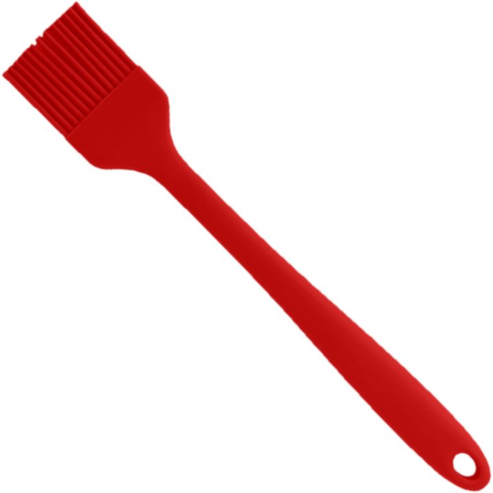 Omcan - 10” x 1.75” Red BPA Free Silicone Pastry Basting Brush, Pack of 35 - 81143