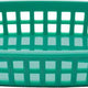 Omcan - 10" x 7" Green Plastic Oval Platter, Pack of 200 - 80354