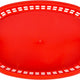 Omcan - 10" x 7" Red Plastic Oval Platter, Pack of 200 - 80356