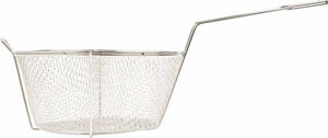 Omcan - 10.5" x 6" #4 Mesh Round Wire Fry Basket (267 x 152 mm), Pack of 10 - 80385