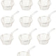 Omcan - 10.5" x 6" #4 Mesh Round Wire Fry Basket (267 x 152 mm), Pack of 10 - 80385