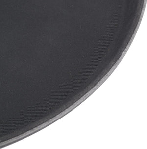 Omcan - 11" Black Round Non-Slip Service Tray (279 mm), Pack of 20 - 80111