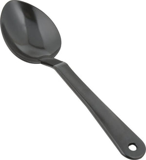 Omcan - 11" Black Serving Spoon, Pack of 100 - 85099