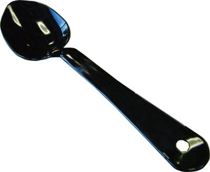 Omcan - 11" Black Solid Spoon, Pack of 20 - 21789