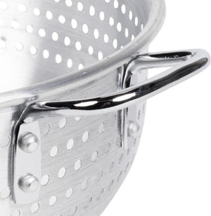 Omcan - 11 QT Aluminum Colander (10.45 L), Pack of 5 - 80405