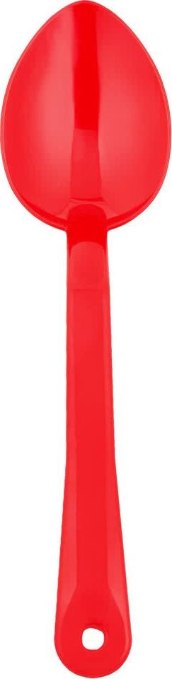 Omcan - 11" Red Serving Spoon, Pack of 100 - 85100