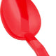 Omcan - 11" Red Serving Spoon, Pack of 100 - 85100