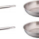 Omcan - 11” Stainless Steel Fry Pan, Pack of 4 - 80448