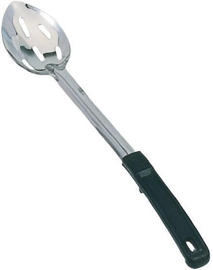 Omcan - 11" Stainless Steel Slotted Basting Spoon with Stop-Hook Handle, Pack of 70 - 80733