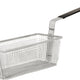 Omcan - 11" x 5 5/8" x 4 1/8" Fryer Basket, Pack of 10 - 80553