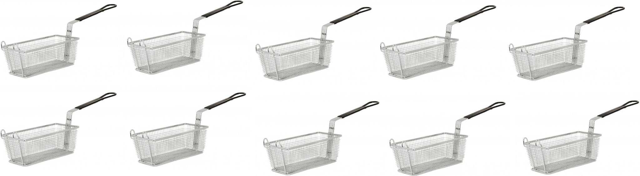 Omcan - 11" x 5 5/8" x 4 1/8" Fryer Basket, Pack of 10 - 80553