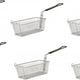 Omcan - 11" x 5 5/8" x 4 1/8" Fryer Basket, Pack of 10 - 80553