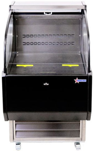 Omcan - 110V, 26" Grab-and-Go Open Refrigerated Self-Serve Display Case with 6.6 cu.ft Capacity - 44379