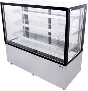 Omcan - 110V, 60" Square Glass Floor Refrigerated Display Case - RS-CN-0471-S