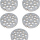 Omcan - #12 (10 mm) Hubless European-Style Stainless Steel Meat Grinder Plate, Pack of 5 - 11217