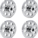 Omcan - #12 (12 mm) European-Style Stainless Steel Meat Grinder Plate with Hub, Pack of 4 - 11197