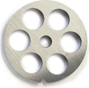 Omcan - #12 (18 mm) Hubless European-Style Stainless Steel Meat Grinder Plate, Pack Of 5 - 11219