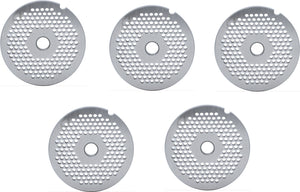 Omcan - #12 (3.2 mm) Hubless European-Style Stainless Steel Meat Grinder Plate, Pack Of 5 - 11213