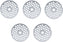 Omcan - #12 (6 mm) Hubless European-Style Stainless Steel Meat Grinder Plate, Pack Of 5 - 11215