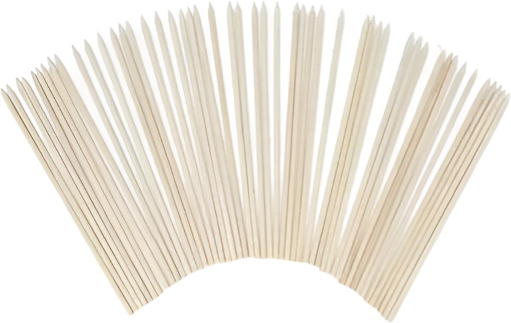 Omcan - 12″ Bamboo Skewers, 100 Pcs/Bag, (200 Bags Per Case), Pack of 100 - 14084