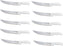 Omcan - 12” Butcher Steak Knife with White Polypropylene Handle, Pack of 10 - 12293