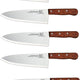 Omcan - 12” Cook's Knife with Wood Handle, Pack of 5 - 11478